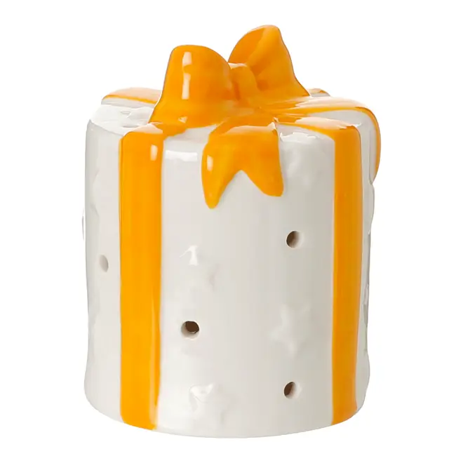 ADORNO PRESENTE LED 9 CM COLORFUN XMAS - BRANCO/SORBET DE MANGA - Foto 4