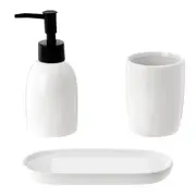 KIT PARA BANCADA 3 PEÇAS CLEANER - BRANCO/PRETO - Foto 1