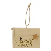 PINGENTE MAILBOX VILAREJO NOEL - CREAM/OURO - Foto 4