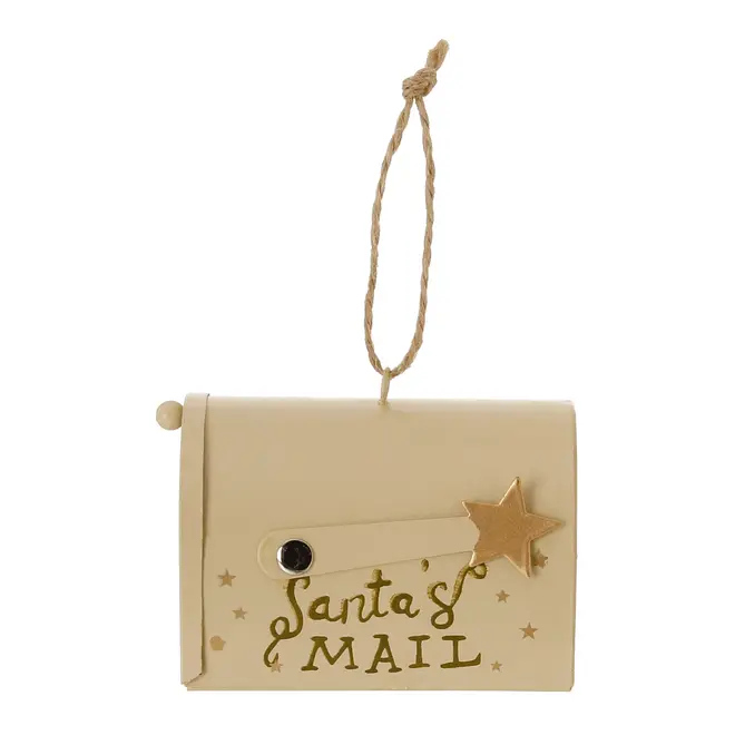 PINGENTE MAILBOX VILAREJO NOEL - CREAM/OURO - Foto 4