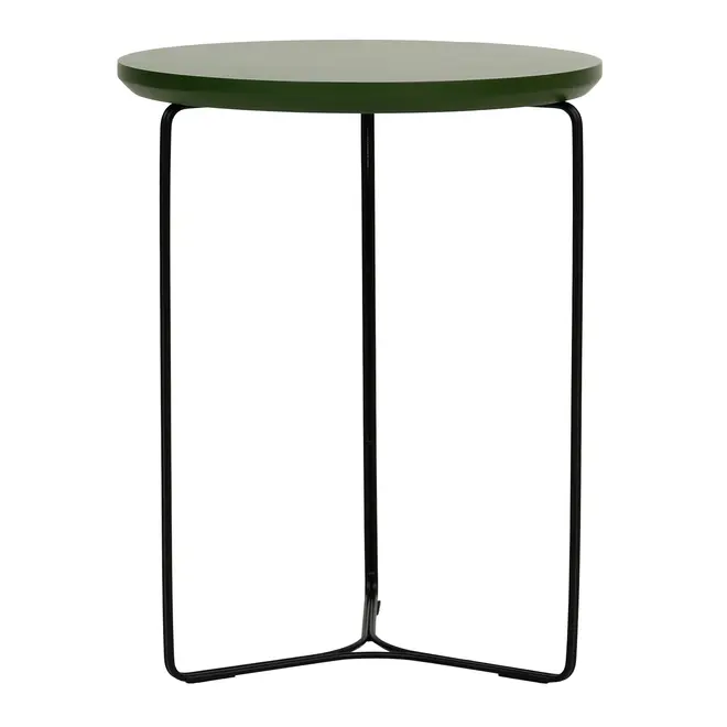 MESA LATERAL REDONDA 40 CM TRIQUET - PRETO/MUSGO - Foto 3