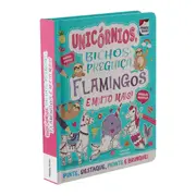 COLORIR E MONTAR: UNICORNIOS, BICHOS-PREGUICA, FLAMINGOS LIVRO INFANTIL - MULTICOR - Foto 3