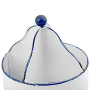 PORTA-TALHERES MESA ZAZA CANELADA - BRANCO/AZUL - Foto 2
