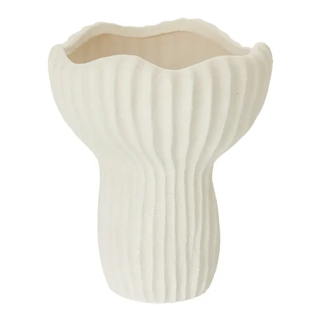 VASO 19 CM ÉVEIL - OFF WHITE - Foto 1