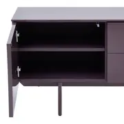 RACK 2 PORTAS/2 GAVETAS 1,80 M X 42 CM THE FOLD - RUBY MOCHA/RUBY MOCHA - Foto 14