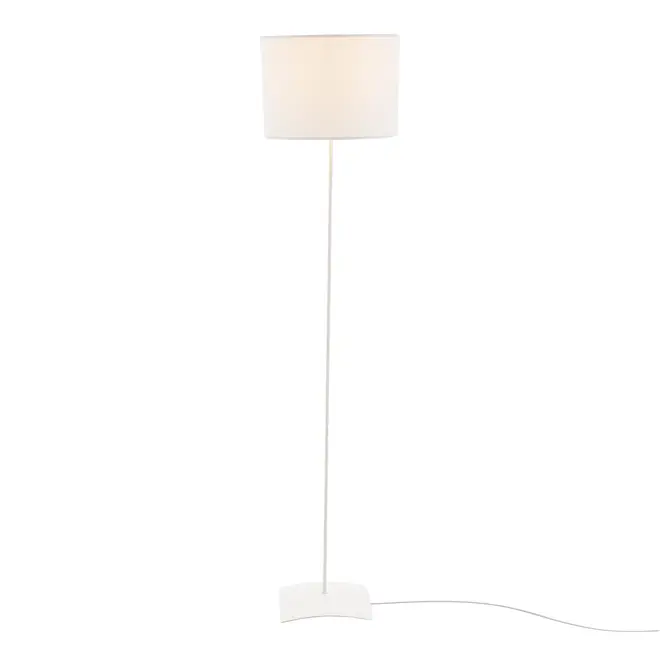 LUMINÁRIA DE CHÃO ALINE C/CÚPULA H - BRANCO PROVENCE/BRANCO - Foto 2