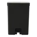 PRETO/CINZA - LIXEIRA DUPLA COM PEDAL 30 L TRIUM