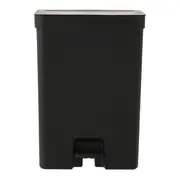 LIXEIRA DUPLA COM PEDAL 30 L TRIUM - PRETO/CINZA - Foto 1