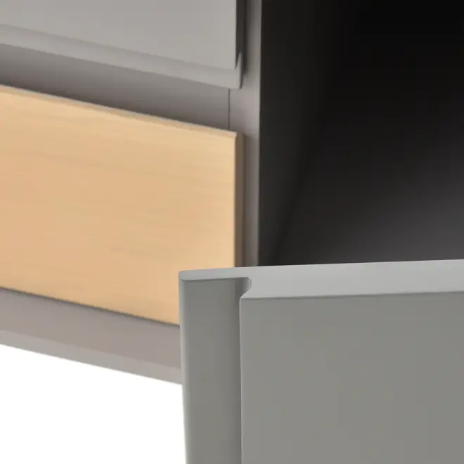RACK 4 GAVETAS/1 PORTA 2,10 M X 46 CM LITHO - ESTANHO/KONKRET - Foto 18