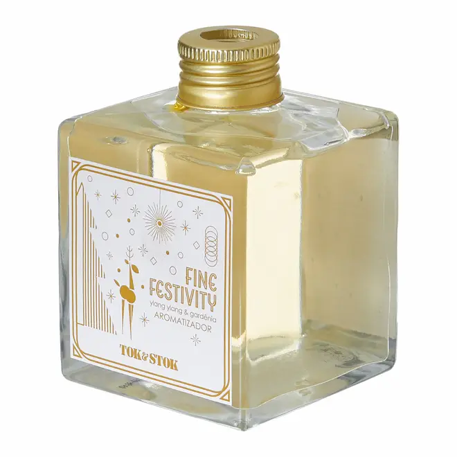 AROMATIZADOR YLANG YLANG E GARDENIA 250 ML FINE FESTIVITY - DOURADO/MULTICOR - Foto 5