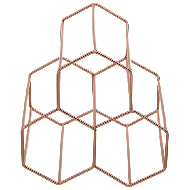 PORTA-GARRAFAS PARA 3 STRUCTURE HEX - COBRE - Foto 2