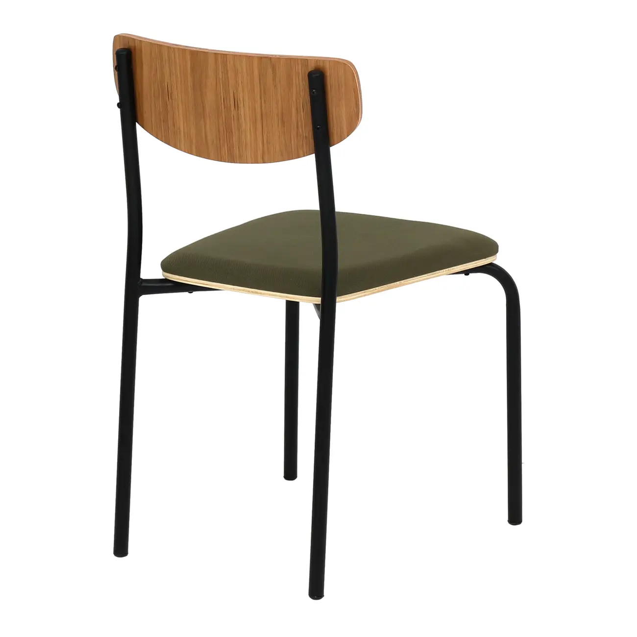 CADEIRA DE JANTAR ATOM - PRETO/MUSGO - Foto 5
