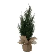 ADORNO ÁRVORE 45 CM VILAREJO NOEL - JUTA/CIPESTRE - Foto 1