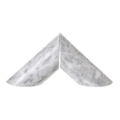 APARADOR DE LIVROS CONJUNTO COM 2 PEÇAS MARBLELOUS